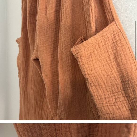 Women's Rust Sleeveless Jumpsuit - Picture 4 of 6